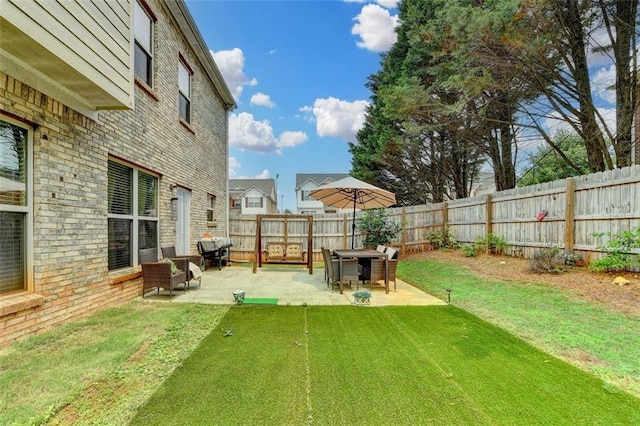 2837 Peachstone Ct, Lawrenceville, GA 30043 - view of yard featuring a patio