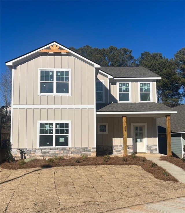 view of front of house with a porch