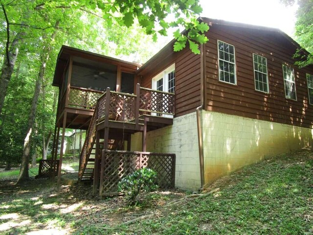 view of rear view of house