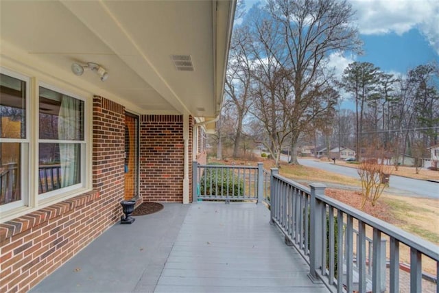 balcony with a porch