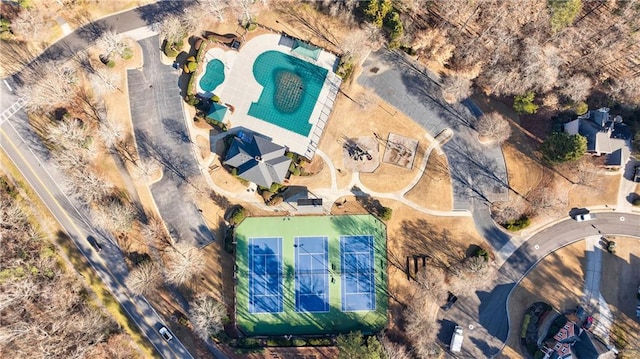 birds eye view of property