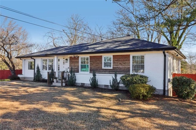 view of ranch-style home