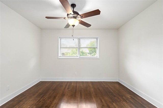 1437 Vesta Ave, East Point, GA 30344 - spare room with baseboards, wood finished floors, and ceiling fan