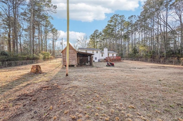 exterior space with fence