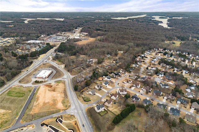 drone / aerial view featuring a residential view