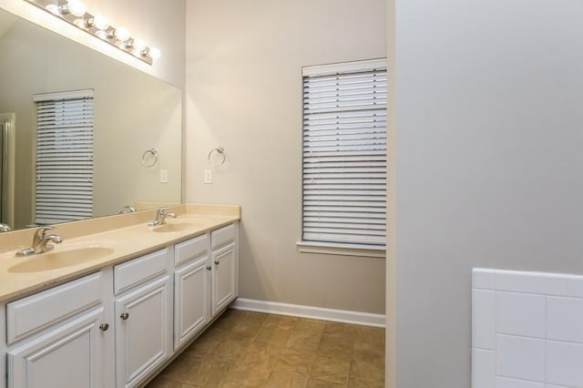 bathroom with vanity