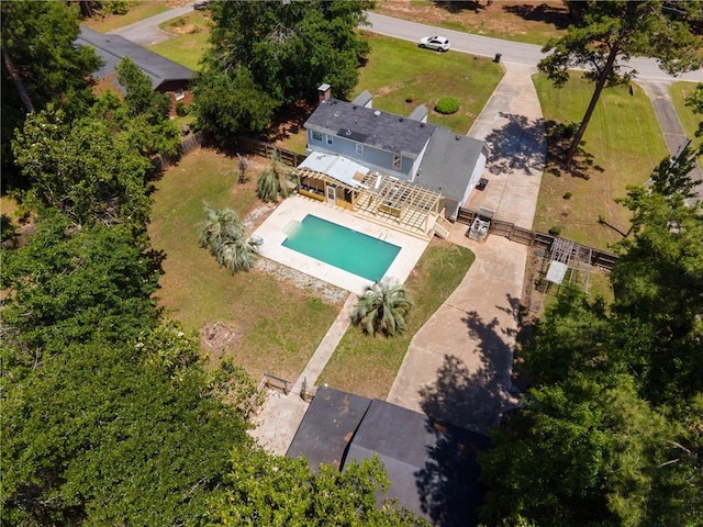 342 Spring Valley Rd, Waynesboro, GA 30830 - aerial view of property and surrounding area with a pool area