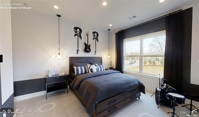 729 Keystone Dr, Woodstock, GA 30188 - bedroom featuring carpet floors and recessed lighting