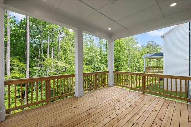 729 Keystone Dr, Woodstock, GA 30188 - view of wooden deck