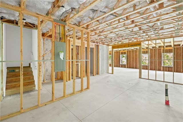 729 Keystone Dr, Woodstock, GA 30188 - miscellaneous room featuring electric panel and concrete floors