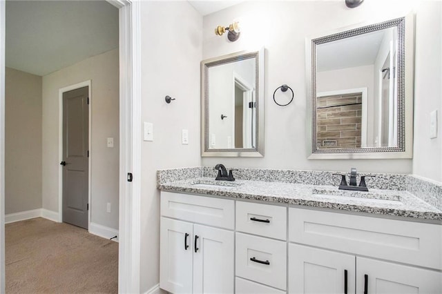 bathroom with vanity