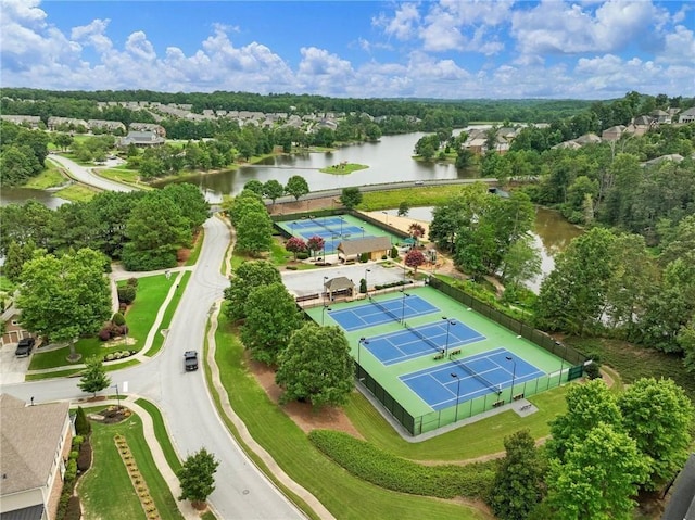 7712 Soaring Eagle Dr, Flowery Branch, GA 30542 - bird's eye view with a water view