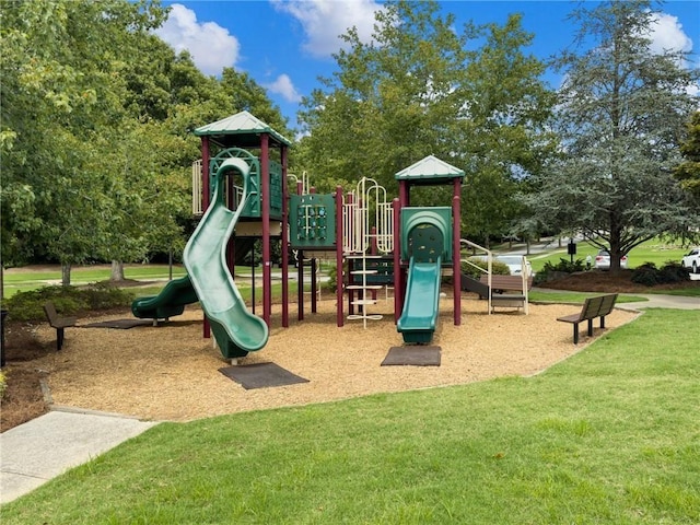 7712 Soaring Eagle Dr, Flowery Branch, GA 30542 - community jungle gym featuring a yard