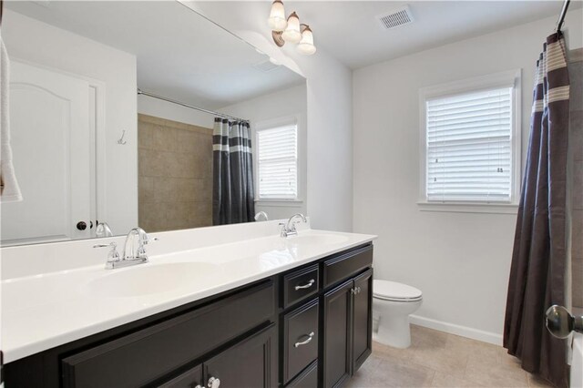 1803 Stone Bridge Way, Marietta, GA 30064 - full bath featuring double vanity, toilet, visible vents, and a sink