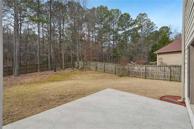 2143 Great Shoals Cir, Lawrenceville, GA 30045 - view of yard featuring a patio area and a fenced backyard