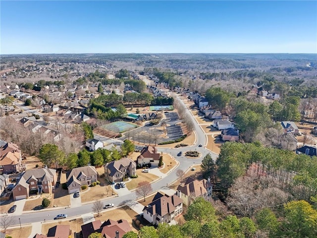 2143 Great Shoals Cir, Lawrenceville, GA 30045 - drone / aerial view with a residential view
