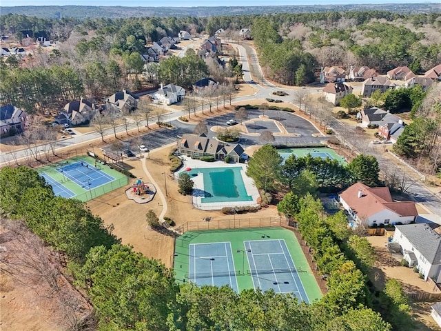 2143 Great Shoals Cir, Lawrenceville, GA 30045 - drone / aerial view with a residential view