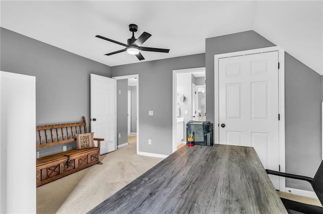 4020 Devereux Chase, Roswell, GA 30075 - bedroom with baseboards, ceiling fan, carpet floors, and ensuite bath