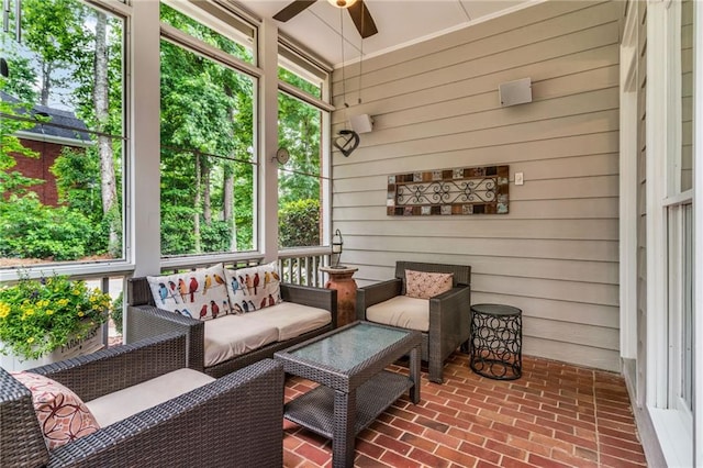 4020 Devereux Chase, Roswell, GA 30075 - sunroom / solarium with ceiling fan and outdoor lounge area