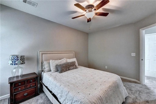 6520 Fairfield Trce, Suwanee, GA 30024 - carpeted bedroom with baseboards and ceiling fan