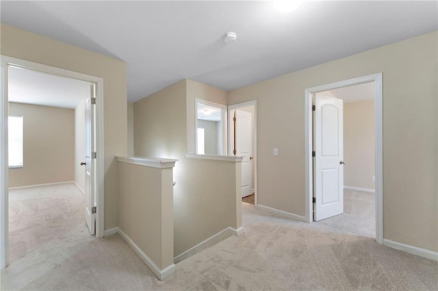 290 Middleton Ct, Chatsworth, GA 30705 - corridor with an upstairs landing and light carpet