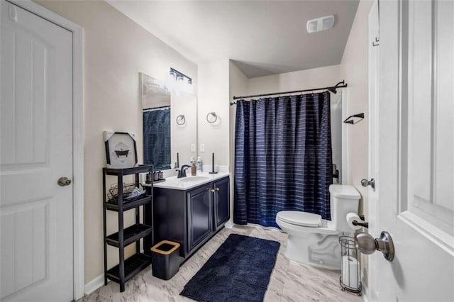 29 Madrid Ave, Newnan, GA 30263 - full bathroom with toilet, vanity, and curtained shower