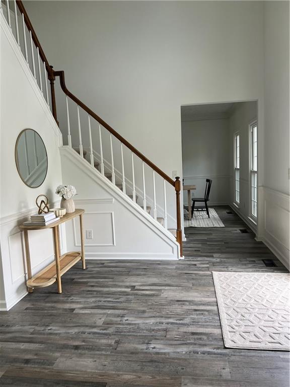 entryway featuring hardwood / wood-style floors