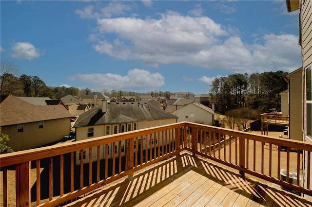 4594 Marching Ln, Fairburn, GA 30213 - wooden deck with a residential view