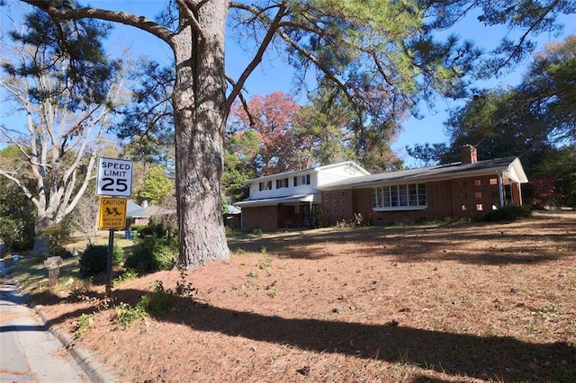 view of front of home