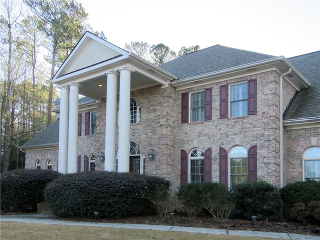 view of greek revival inspired property