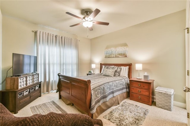 2727 Lost Mill Trce, Buford, GA 30519 - carpeted bedroom featuring baseboards and a ceiling fan