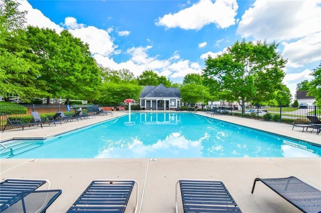 2727 Lost Mill Trce, Buford, GA 30519 - community pool with fence and a patio area