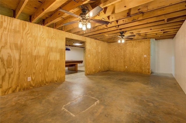 1240 H D Atha Rd, Monroe, GA 30655 - finished below grade area featuring billiards and ceiling fan