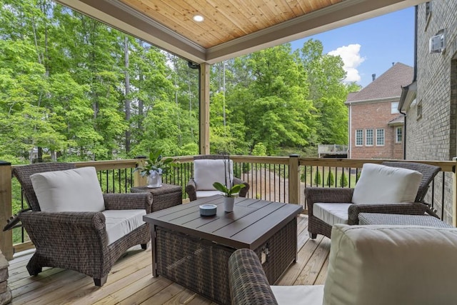 407 Estates View Dr, Acworth, GA 30101 - deck featuring an outdoor living space