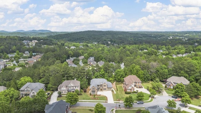 407 Estates View Dr, Acworth, GA 30101 - aerial perspective of suburban area featuring a heavily wooded area