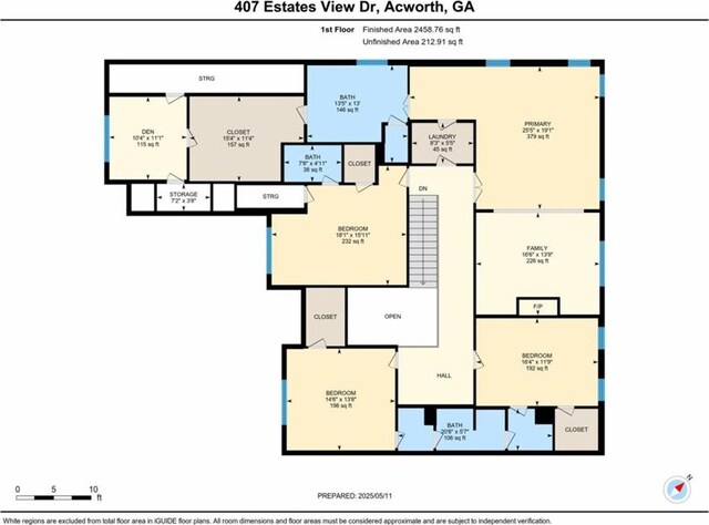 407 Estates View Dr, Acworth, GA 30101 - home floor plan