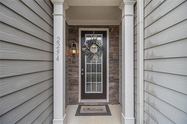 2294 Spicy Pine Ln, Lawrenceville, GA 30044 - entrance to property featuring stone siding