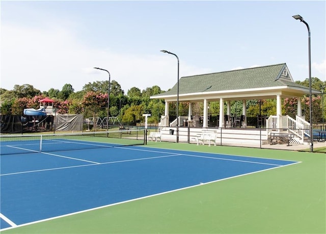 view of sport court