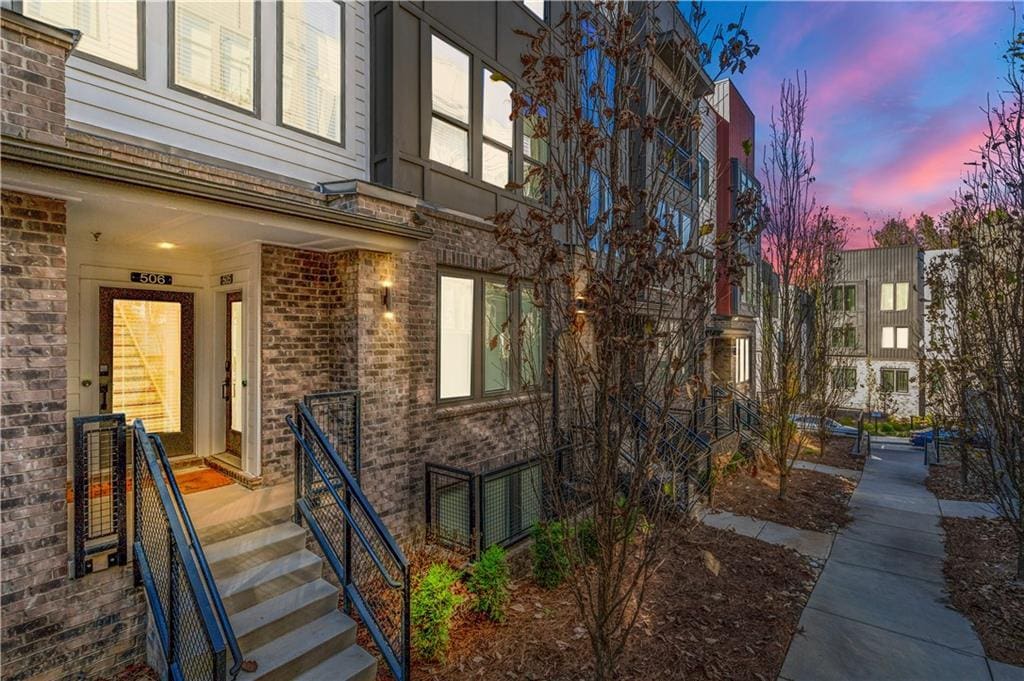 383 Pratt Dr, Atlanta, GA 30315 - view of exterior entry featuring brick siding