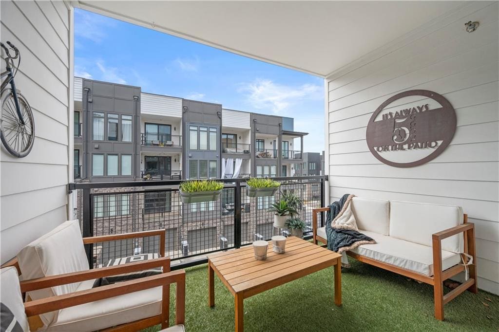 383 Pratt Dr, Atlanta, GA 30315 - balcony with outdoor lounge area