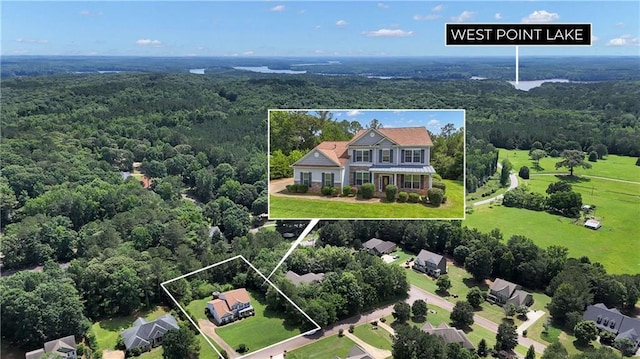 102 Plantation Dr, Lagrange, GA 30277 - view from above of property with property parcel outlined