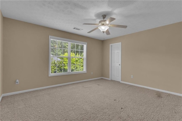 102 Plantation Dr, Lagrange, GA 30277 - unfurnished room with ceiling fan, carpet floors, and a textured ceiling