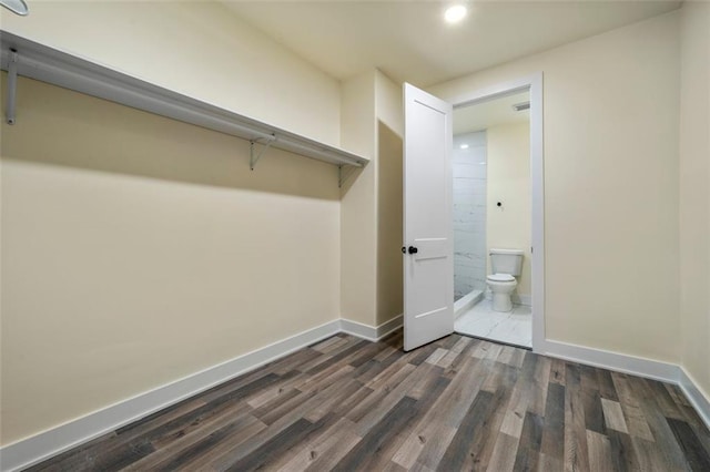 laundry room featuring dark hardwood / wood-style floors