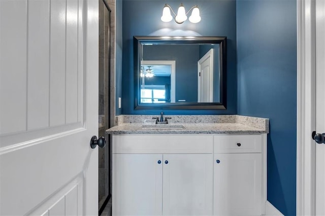 bathroom featuring vanity