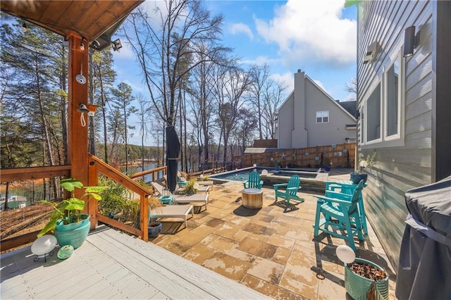 4115 Merritt Dr, Cumming, GA 30041 - view of patio / terrace featuring a swimming pool side deck