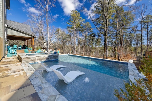 4115 Merritt Dr, Cumming, GA 30041 - view of swimming pool featuring an in ground hot tub and a gazebo