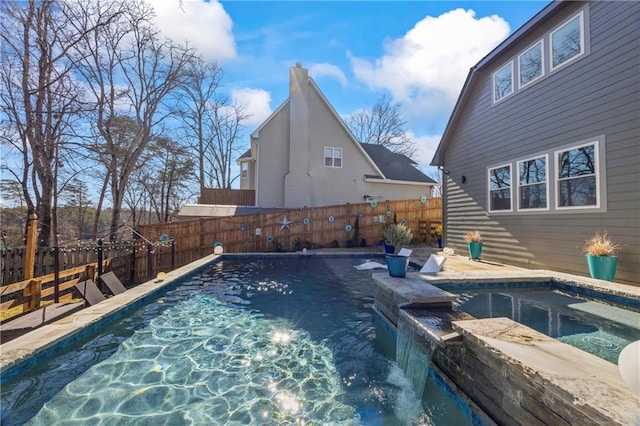 4115 Merritt Dr, Cumming, GA 30041 - view of pool featuring an in ground hot tub