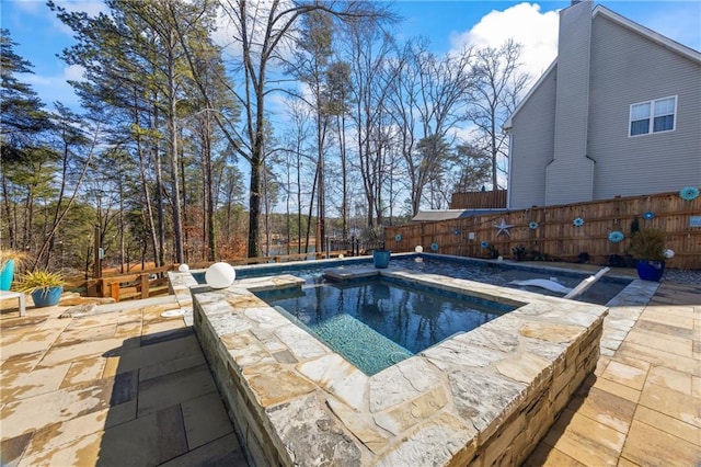 4115 Merritt Dr, Cumming, GA 30041 - view of pool featuring a patio area and an in ground hot tub