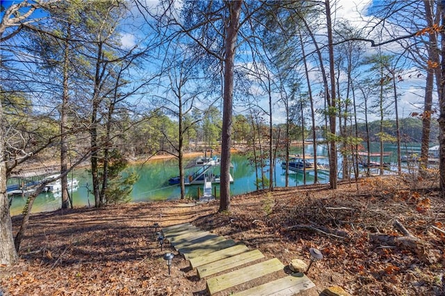 4115 Merritt Dr, Cumming, GA 30041 - view of water feature with a dock