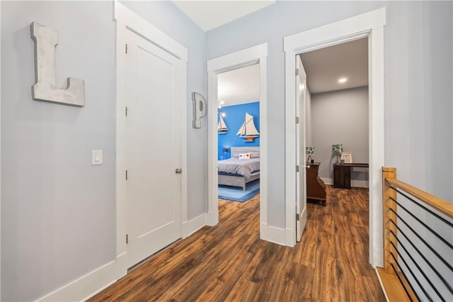 4115 Merritt Dr, Cumming, GA 30041 - corridor featuring dark hardwood / wood-style flooring